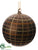 Ball Ornament - Brown Gold - Pack of 4