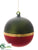 Ball Ornament - Red Green - Pack of 4