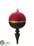Silk Plants Direct Finial Ornament - Red Green - Pack of 6