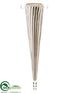 Silk Plants Direct Finial Vase Ornament - Silver - Pack of 6