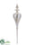 Finial Ornament - Silver - Pack of 2