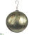 Glass Ball Ornament - Green Antique - Pack of 4