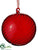 Glass Ball Ornament - Red - Pack of 6