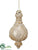 Finial Ornament - Gold Beige - Pack of 4