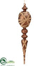 Silk Plants Direct Finial Ornament - Bronze - Pack of 6