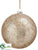 Ball Ornament - Silver Antique - Pack of 12