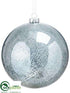 Silk Plants Direct Ball Ornament - Blue Antique - Pack of 12