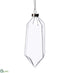 Silk Plants Direct Glass Crystal Shape Ornament - Clear - Pack of 12