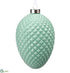 Silk Plants Direct Glass Egg Ornament - Seafoam - Pack of 6