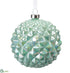 Silk Plants Direct Glass Ball Ornament - Seafoam - Pack of 4