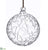 Glass Ball Ornament - Clear - Pack of 6