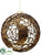 Ball Ornament - Gold Black - Pack of 12