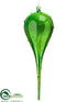 Silk Plants Direct Finial Ornament - Green - Pack of 9