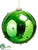 Ball Ornament - Green - Pack of 12