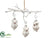 Owl Ornament - White - Pack of 6