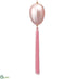 Silk Plants Direct Glass Egg Ornament With Tassel - Pink - Pack of 6