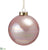 Glass Ball Ornament - Pink Pearl - Pack of 4
