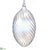 Glass Egg Ornament - Clear Iridescent - Pack of 4
