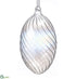 Silk Plants Direct Glass Egg Ornament - Clear Iridescent - Pack of 4