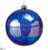 Glass Ball Ornament - Purple Blue - Pack of 2