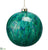 Glass Ball Ornament - Green - Pack of 6