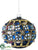 Ball Ornament - Blue - Pack of 2