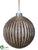 Mercury Glass Ball Ornament - Brown Antique - Pack of 6