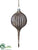Mercury Glass Finial Ornament - Brown Antique - Pack of 4