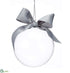 Silk Plants Direct Glass Ball Ornament - Clear - Pack of 6