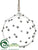 Ball Ornament - Clear Silver - Pack of 1