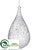 Teardrop Ornament - Clear - Pack of 6