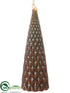 Silk Plants Direct Cone Tree Ornament - Bronze Antique - Pack of 12