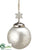 Ball Ornament - Silver Antique - Pack of 4