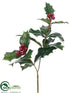 Silk Plants Direct Outdoor Holly Pick - Green - Pack of 36