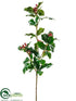 Outdoor Holly Spray - Green - Pack of 12