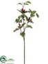 Silk Plants Direct Holly Spray - Green Red - Pack of 12