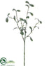 Silk Plants Direct Mistletoe Spray - White - Pack of 12
