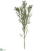 Silk Plants Direct Brunia Spray - Gray Green - Pack of 6