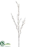Silk Plants Direct Twig Spray - Brown Frosted - Pack of 12