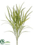 Silk Plants Direct Grass Bush - Green Glittered - Pack of 12