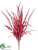 Grass Bush - Red Glittered - Pack of 12