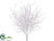 Cedar Bush - White Glittered - Pack of 12