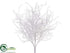 Silk Plants Direct Cedar Bush - White Glittered - Pack of 12