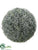 Glittered Podocarpus Ball - Green Gray - Pack of 2