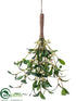 Silk Plants Direct Mistletoe Bundle - Green White - Pack of 6