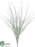 Silk Plants Direct Glitter Grass Bush - Silver Green - Pack of 12