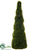 Moss Topiary - Green Glittered - Pack of 2