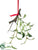 Hanging Mistletoe Branch - Green - Pack of 12