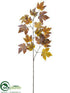 Silk Plants Direct Maple Leaf Spray - Brown Ice - Pack of 12