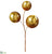 Sequin Ball Pick - Gold - Pack of 12